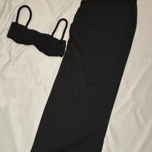 Chic Black Bandeau Set for Women